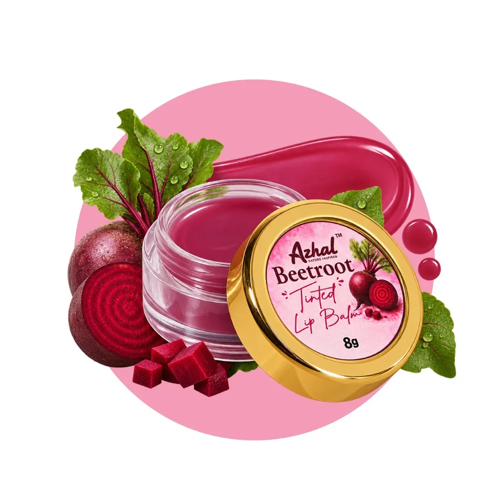 Azhal Beetroot Tinted Lip Balm tube