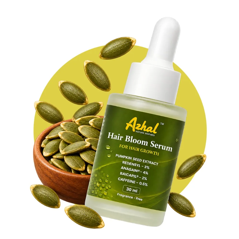 Azhal Hair Bloom Serum bottle